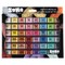 SoHo Urban Artist Metallic Watercolor Paint Sets Semi-Moist Whole Pan Vibrant Shimmering Glitter Colors, Works on Black Paper